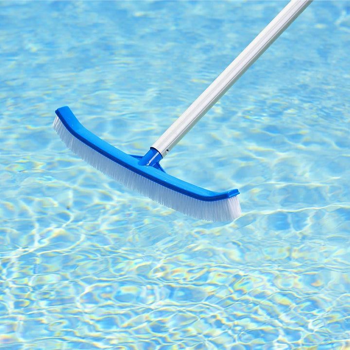 HydroTools 8210 18 Inch Curved Swimming Pool Spa Wall & Floor Brush w/ Bristles - VMInnovations