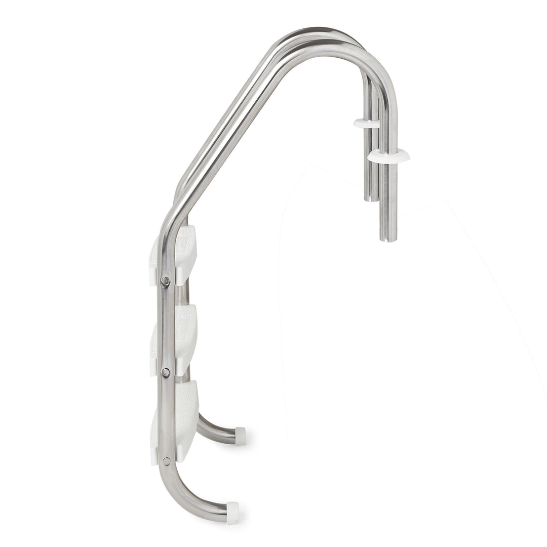 Swimline HydroTools 3 Step Inground Swimming Pool Stainless Steel Ladder Steps - VMInnovations