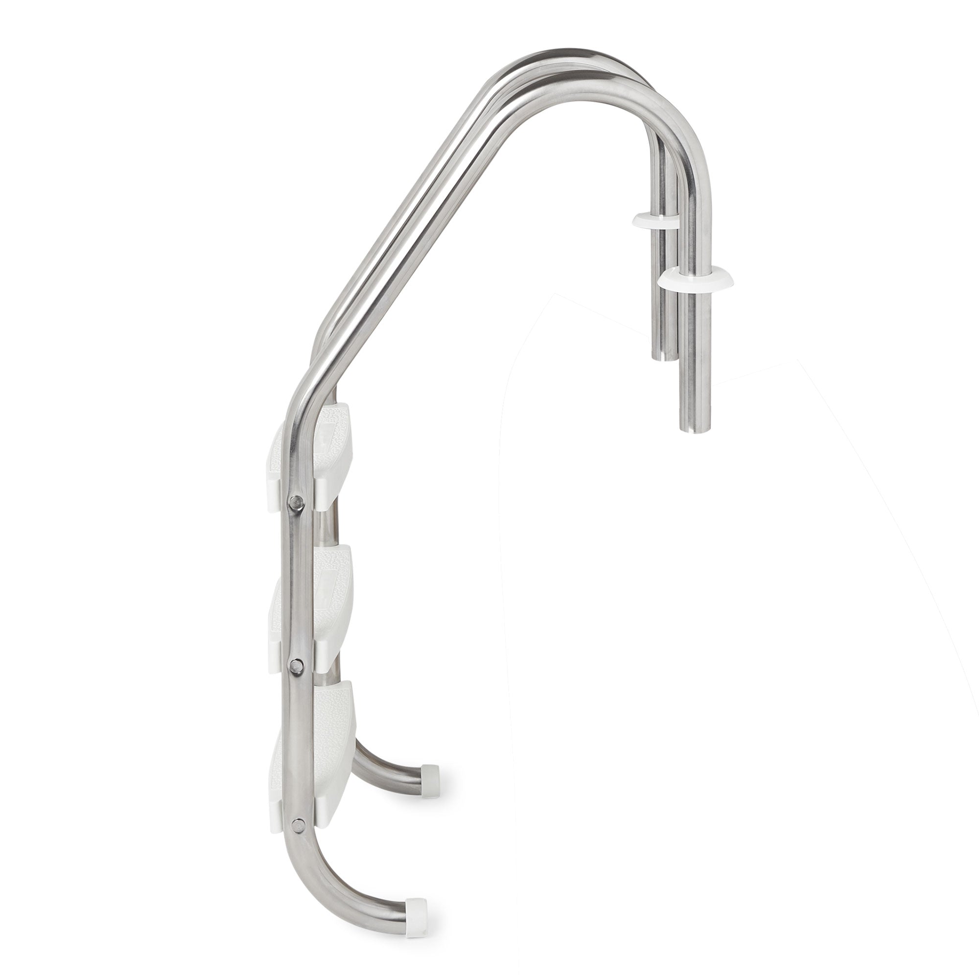 Swimline HydroTools 3 Step Inground Swimming Pool Stainless Steel Ladder Steps - VMInnovations