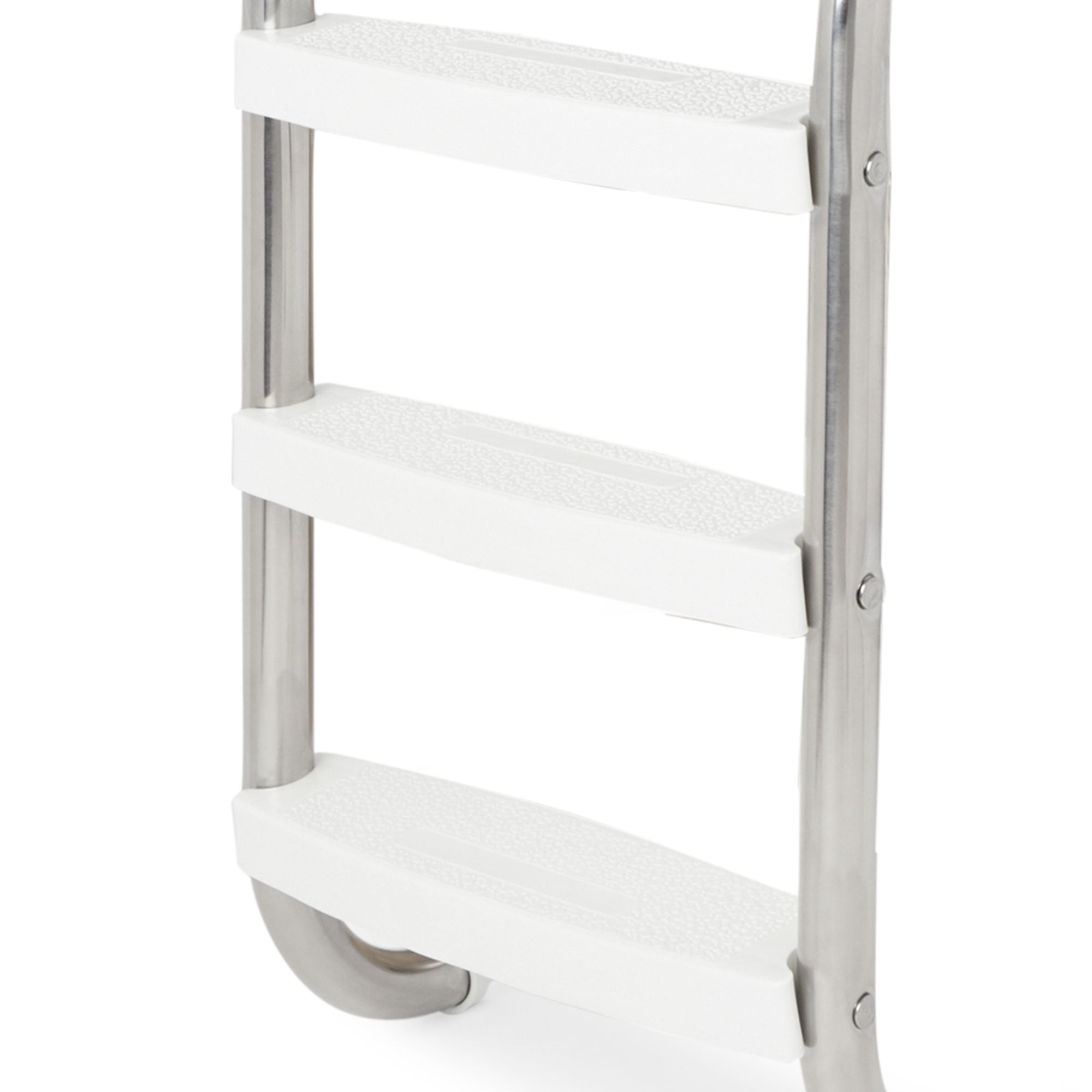 Swimline HydroTools 3 Step Inground Swimming Pool Stainless Steel Ladder Steps - VMInnovations