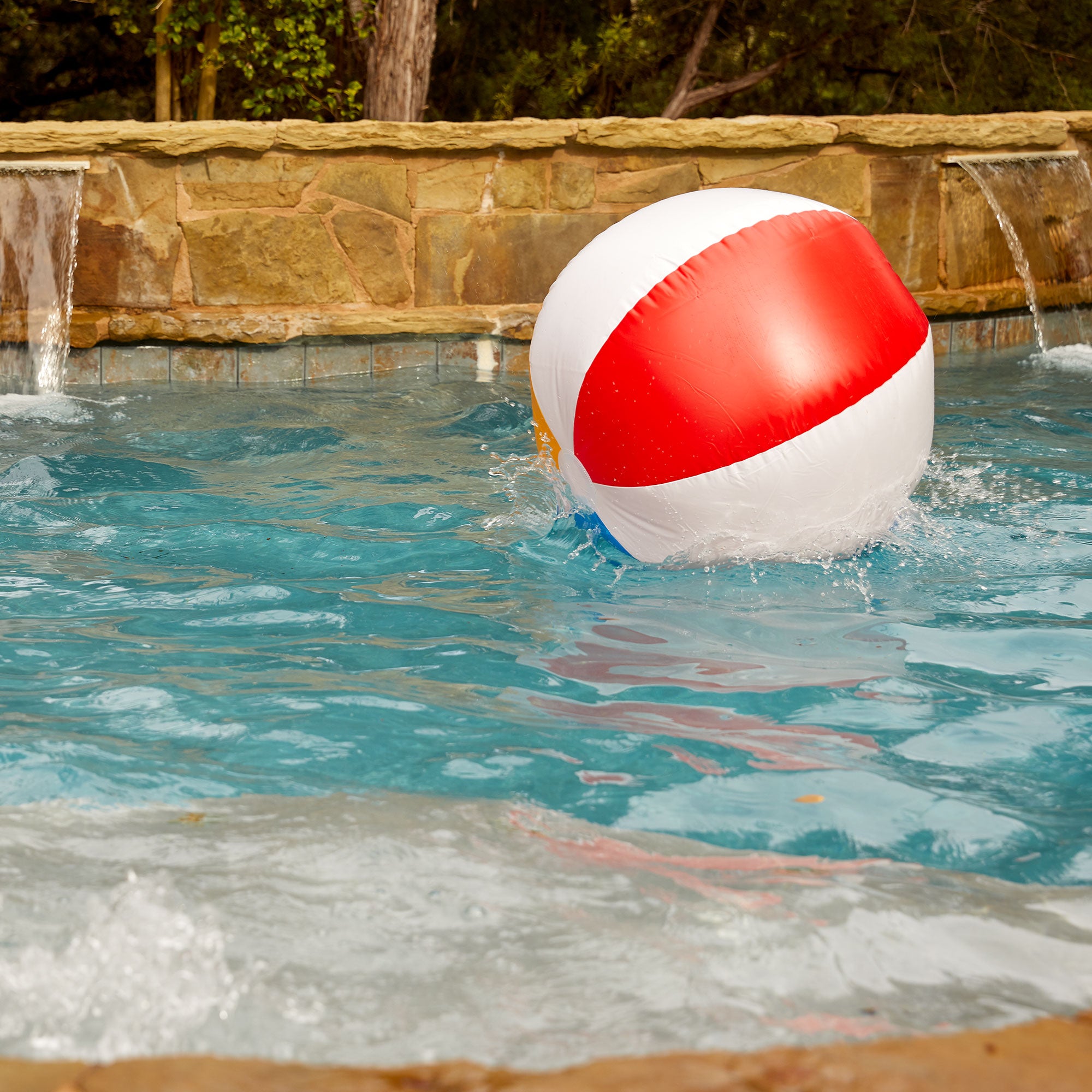 Swimline 90036 Inflatable 36 Inch Classic Rainbow Beach Ball for Pools or Lakes - VMInnovations