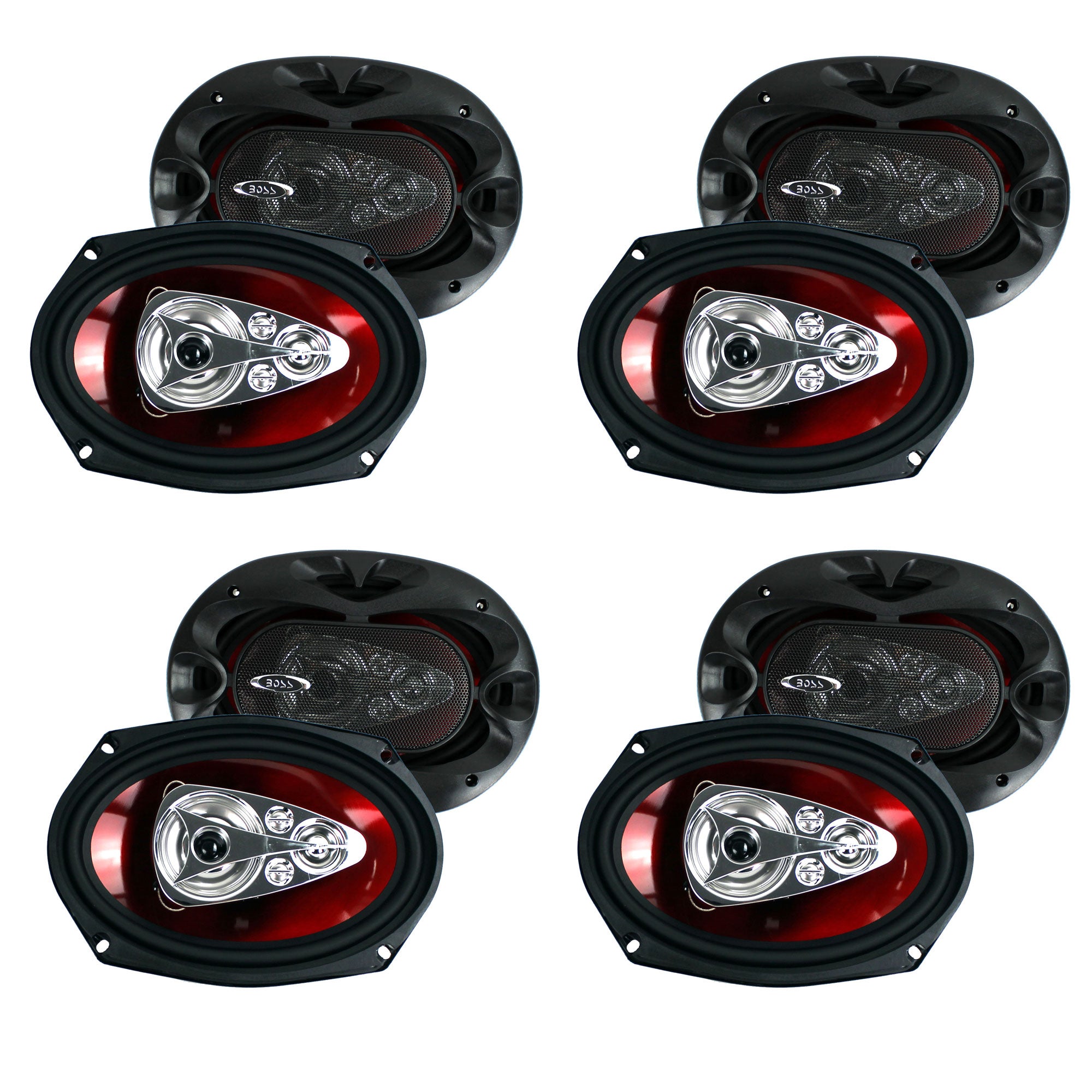 BOSS Audio CHAOS 6x9" 5-Way 600W Car Coaxial Audio Stereo Speakers (4 Pair) - VMInnovations