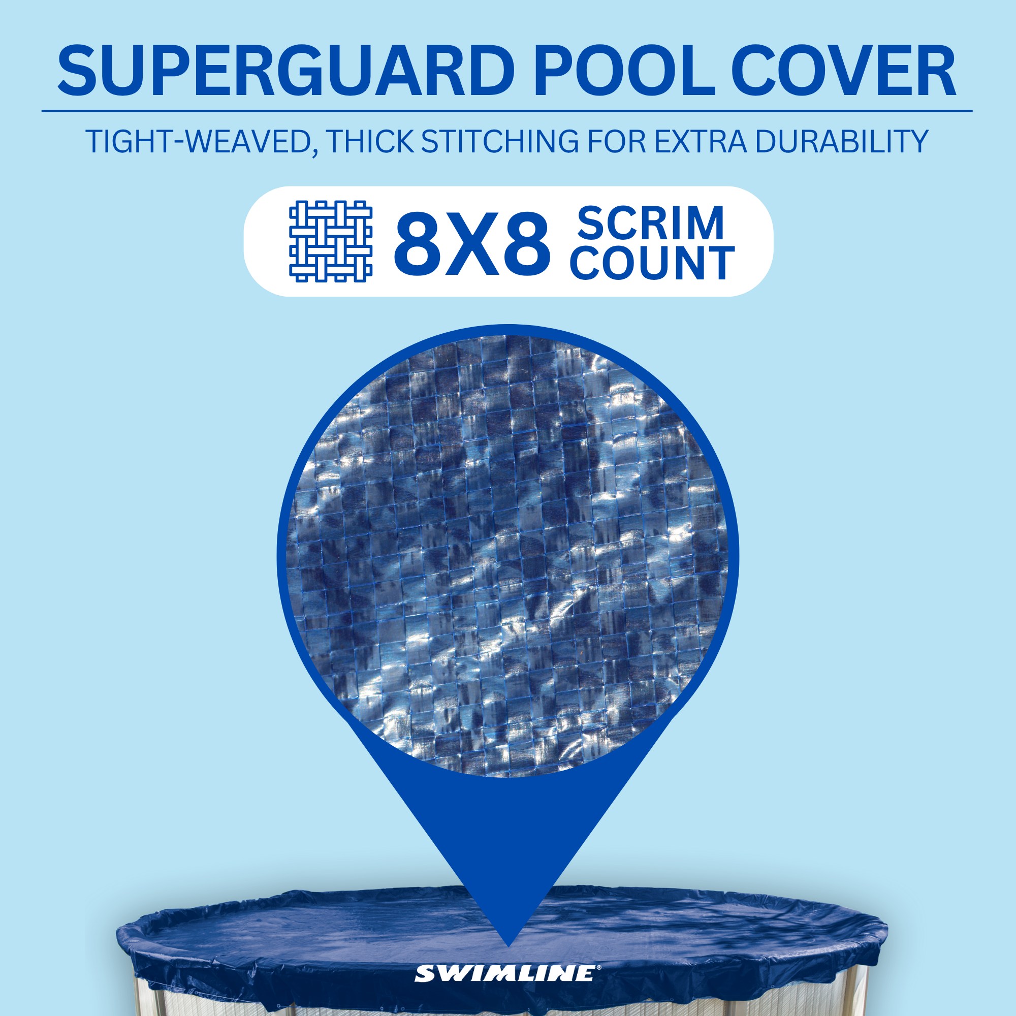 Swimline PCO827 24' Round Above Ground Swimming Winter Cover (Pool Cover Only)