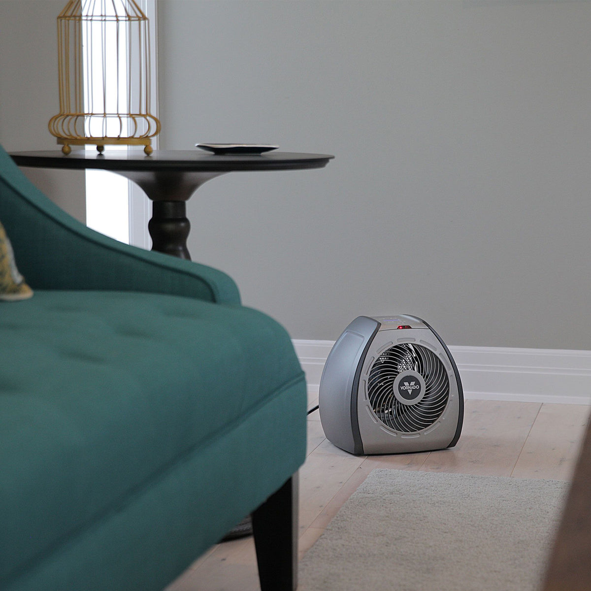 Vornado Whole Room Vortex Space Heater with Remote, Gray TVH500 (Damaged)