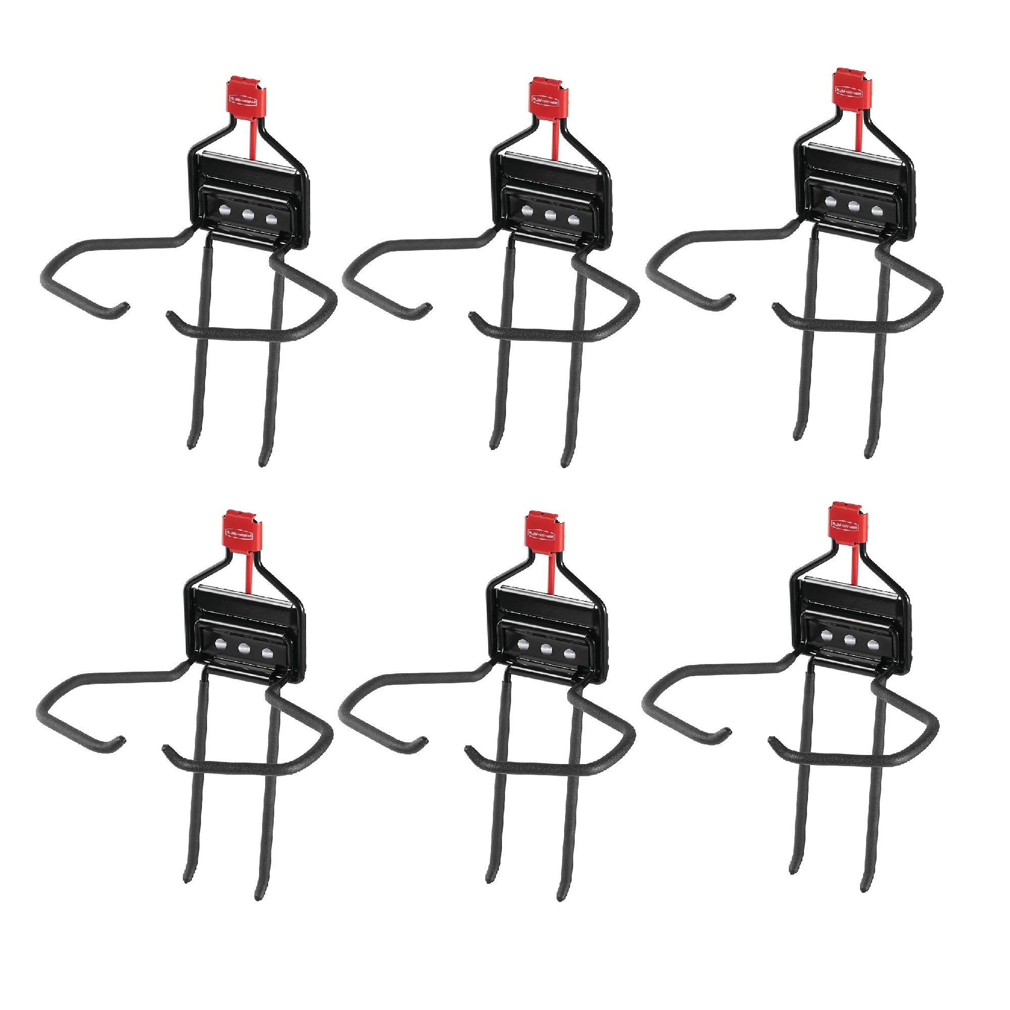 Rubbermaid Storage Shed Space Saving Large Mounted Power Tool Holder (6 Pack) - VMInnovations