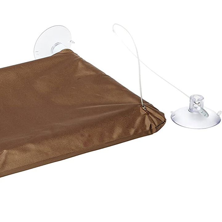 Oster Sunny Seat Cat Window Hammock Perch Bed, Supports Up to 50 Pounds, Brown - VMInnovations