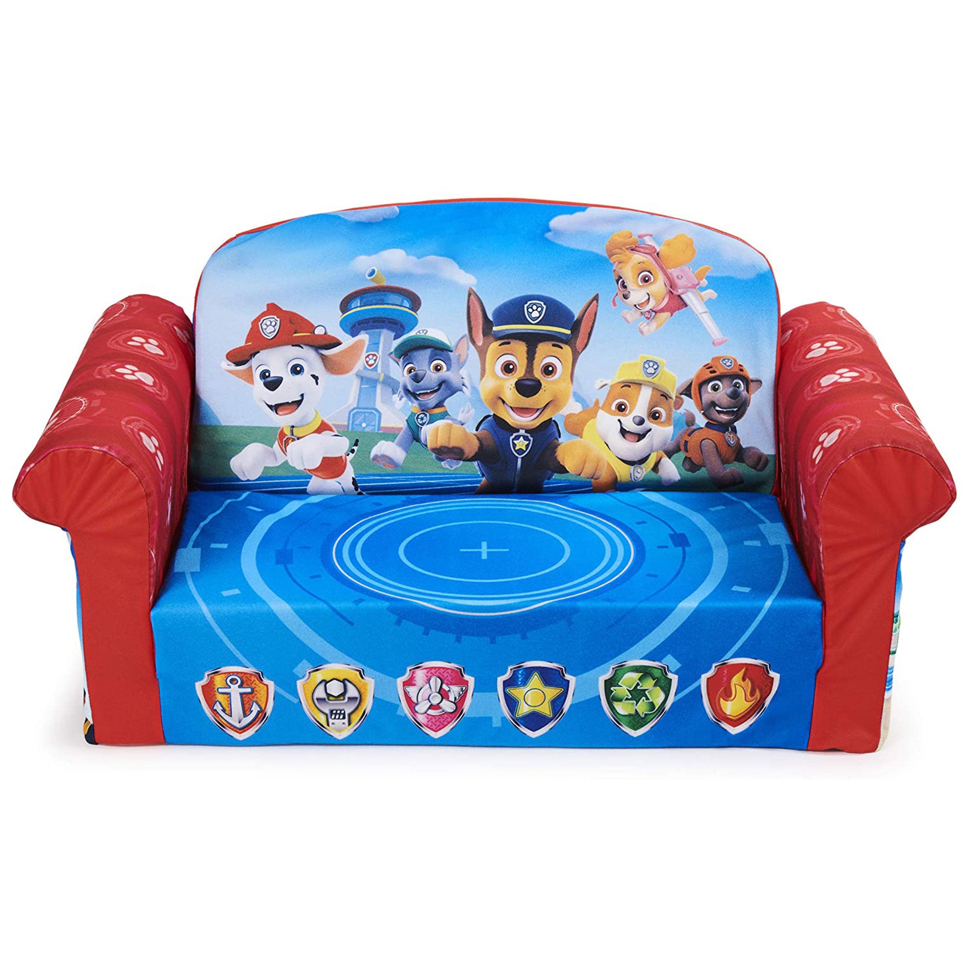 Marshmallow Furniture 2-in-1 Flip Open Couch Bed Kid Furniture, Paw Patrol(Used) - VMInnovations