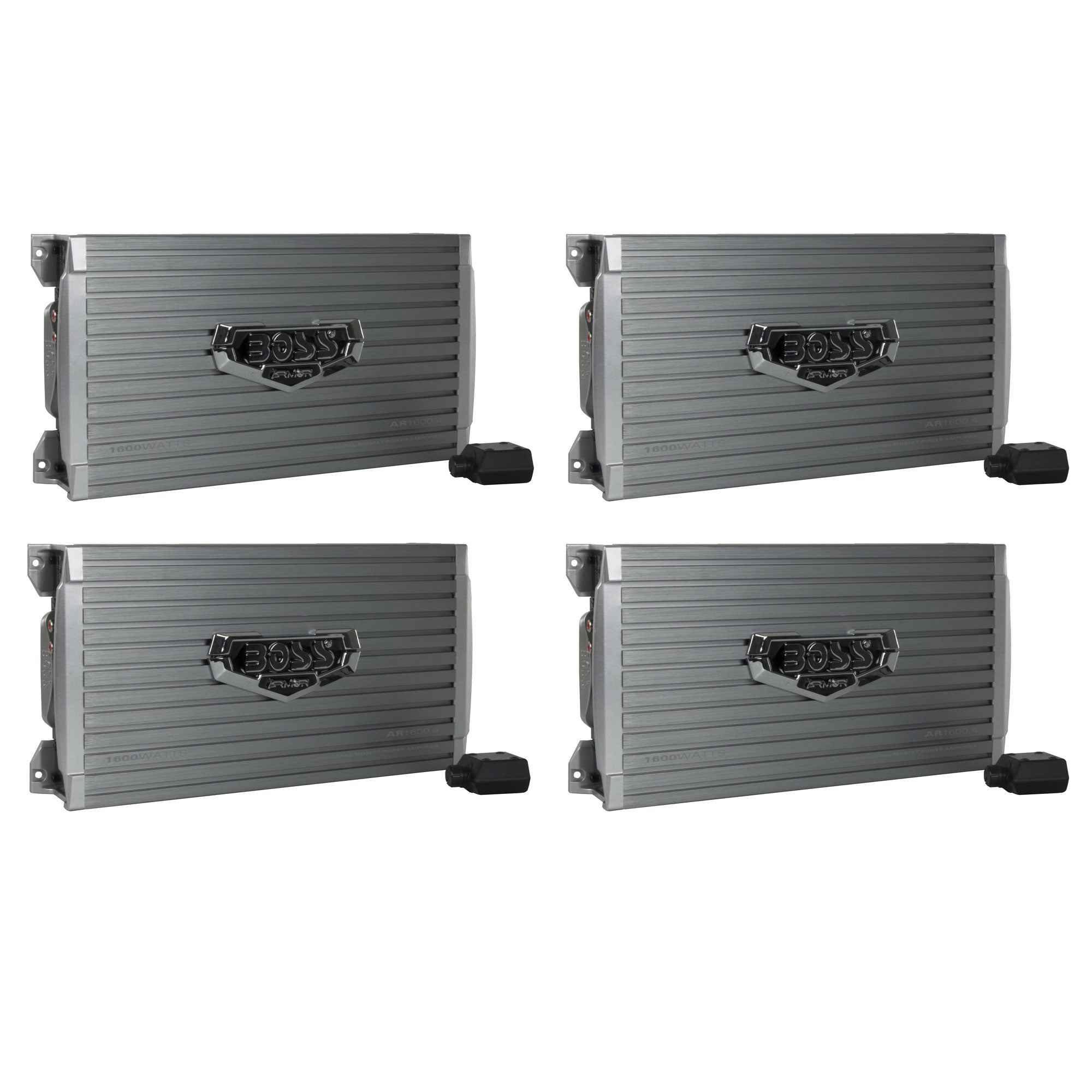 Boss Audio 1600 Watt 4 Channel Car Amplifier Power Audio with Remote (4 Pack)