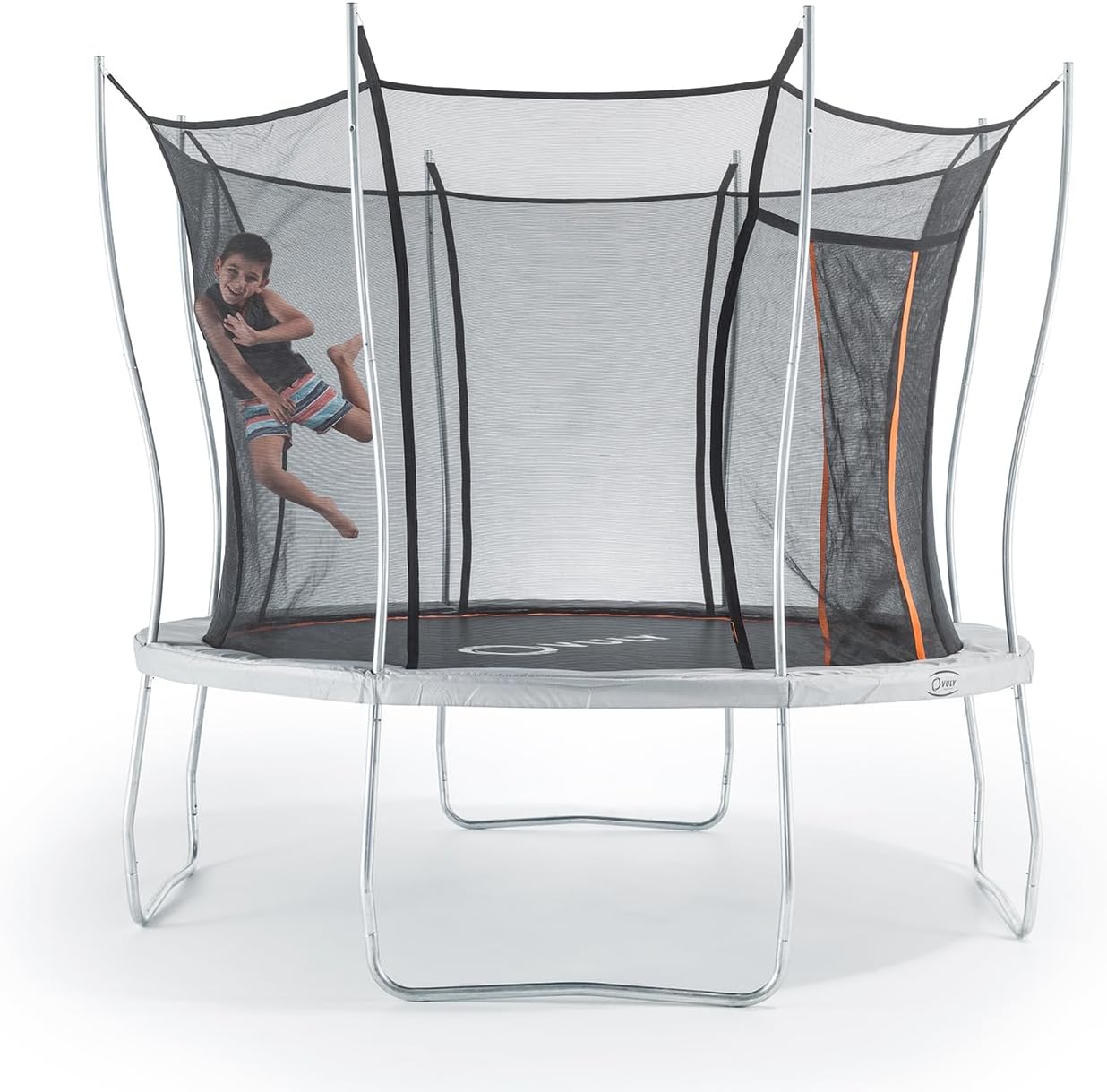VULY 12 Ft Ultra Outdoor Trampoline with No Gap Netting, and Safety Padding - VMInnovations