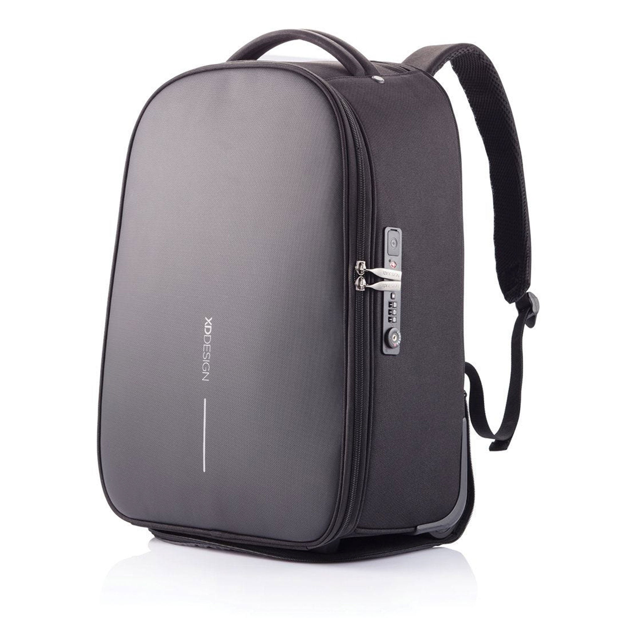 XD Design Bobby Travel Laptop Backpack Trolley with TSA Lock, Black (Open Box)
