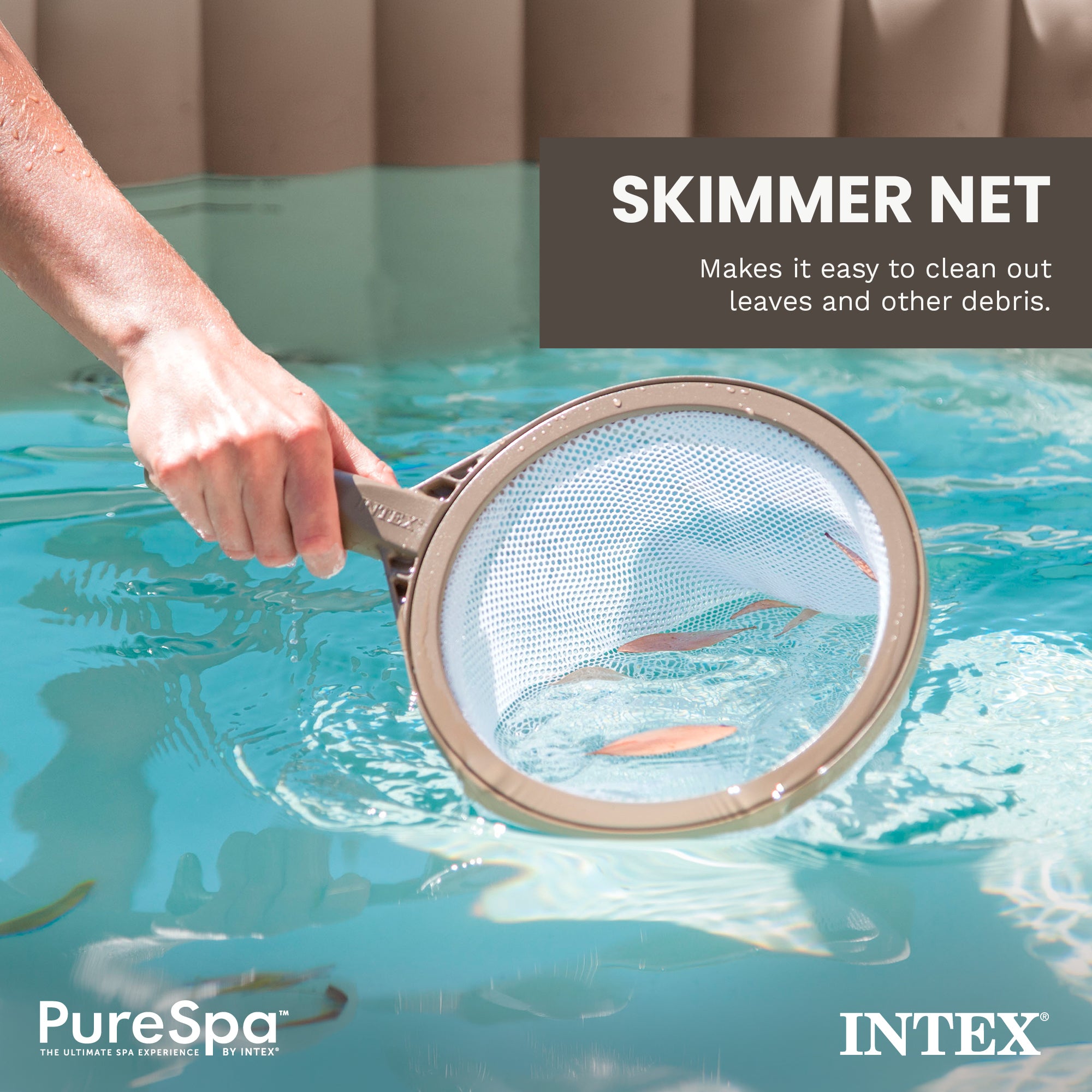 Intex PureSpa Hot Tub Maintenance Accessory Kit with Brush, Skimmer and Scrubber
