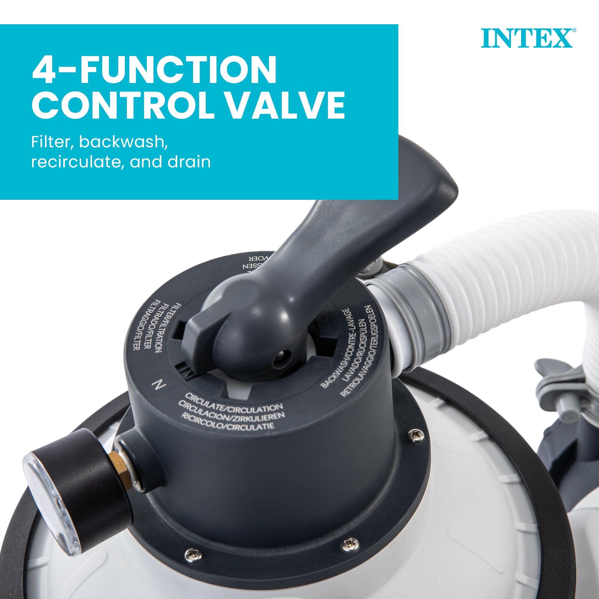 Intex 26641EG Krystal Clear Sand Filter Pump for 4,400 Gal Above Ground Pools