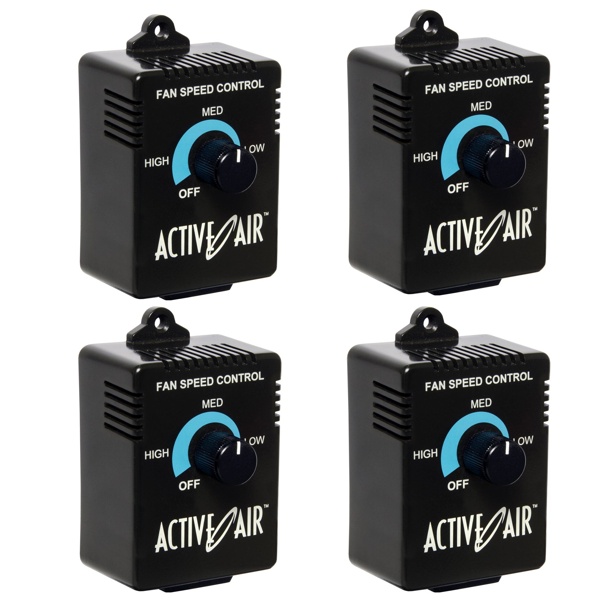 Hydrofarm ACSC Active Air Inline Duct Fan Speed Adjuster Controller 350W, 4 Pack