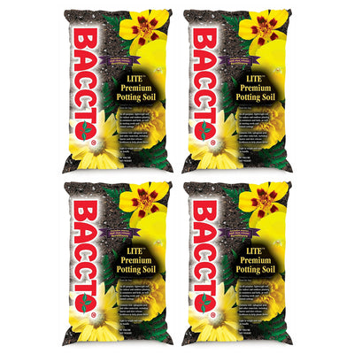 Michigan Peat 1420P Baccto Lite Premium Outdoor Potting Soil, 20 Quart (4 Pack)