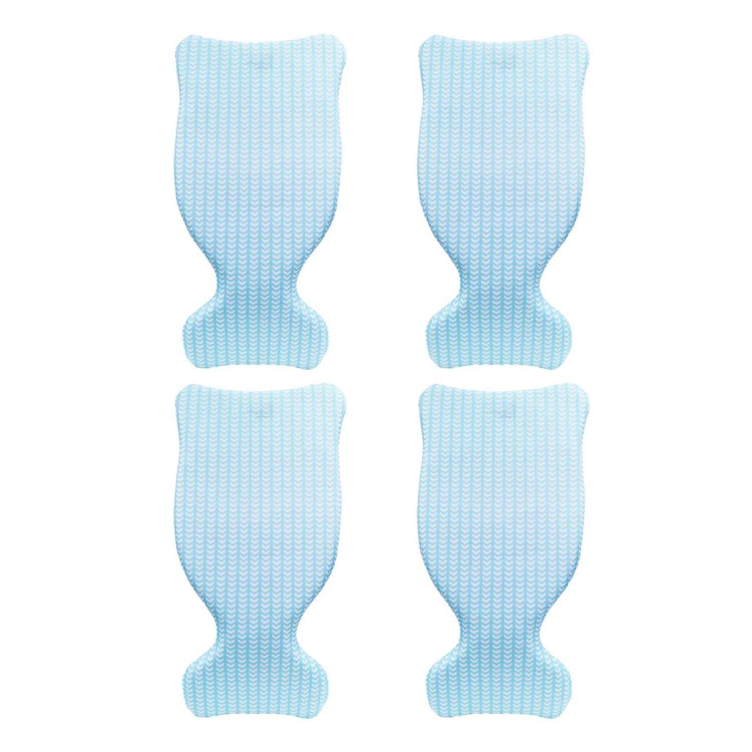Magic Time International Saddle Pool Float, Blue with Chevron Pattern (4 Pack)