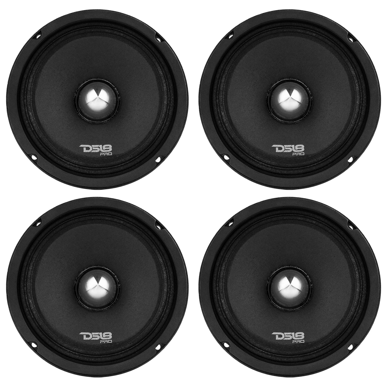 DS18 DS18-PRO-FR6NEO 6.5" 500W MAX Car Stereo Neodymium Loudspeaker (4 Pack)