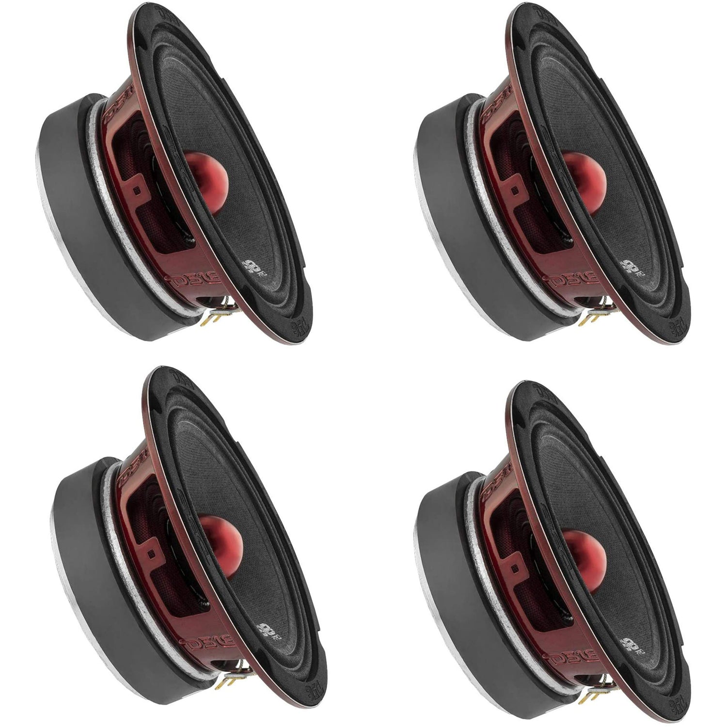 DS18 DS18-PRO-X6.4BM Pro X 500W Mid Range Car Door Loudspeaker w/Bullet (4 Pack)