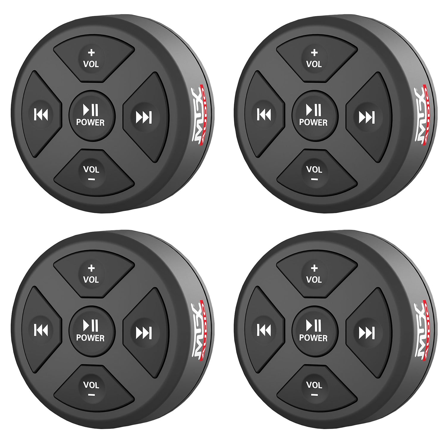 MTX MUDBTRC Universal Boat Motorcycle BT Receiver & Remote Control (4 Pack) - VMInnovations
