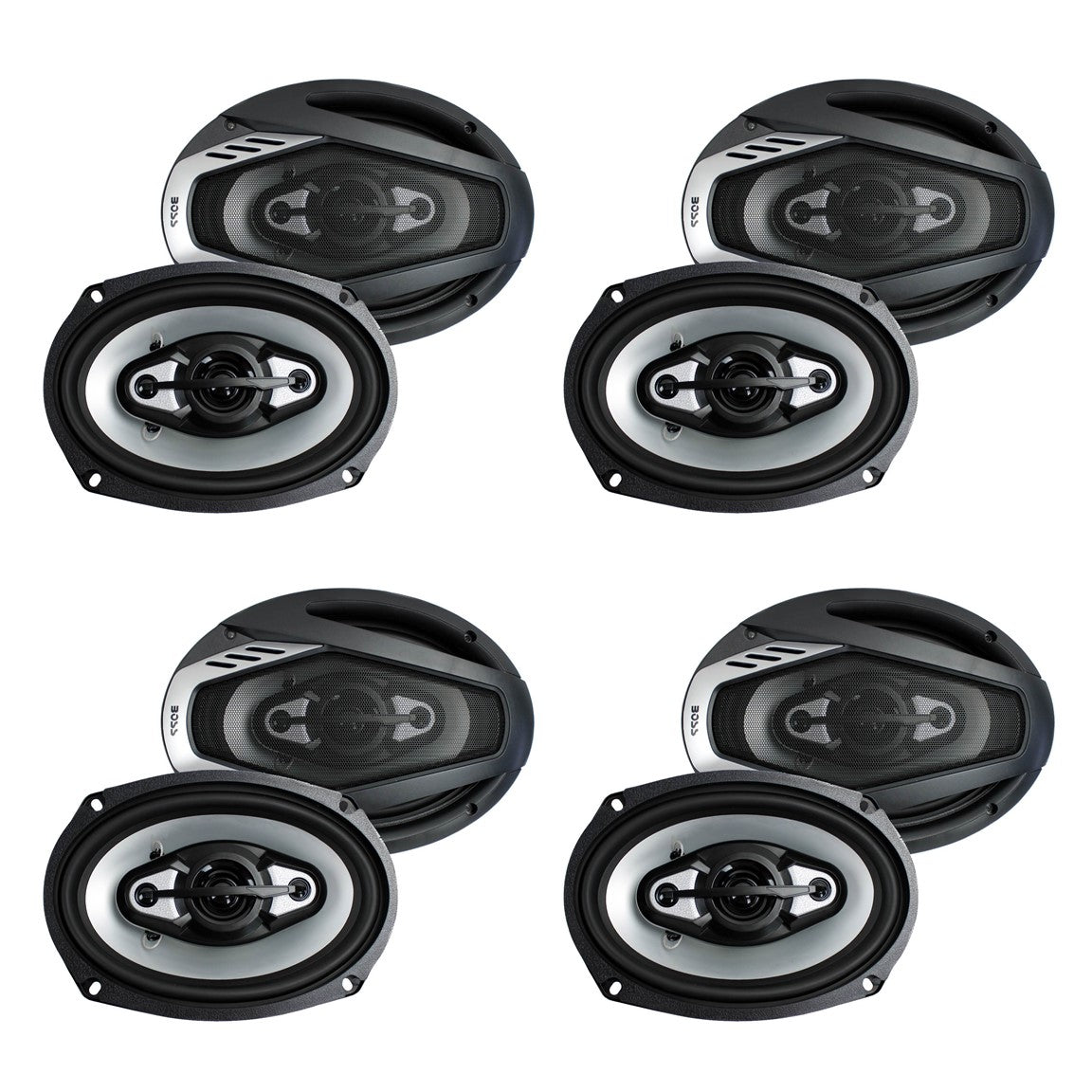 BOSS ONYX NX694 6x9" 800W 4-Way Car Audio Coaxial Speakers 4 Ohm (4 Pack)