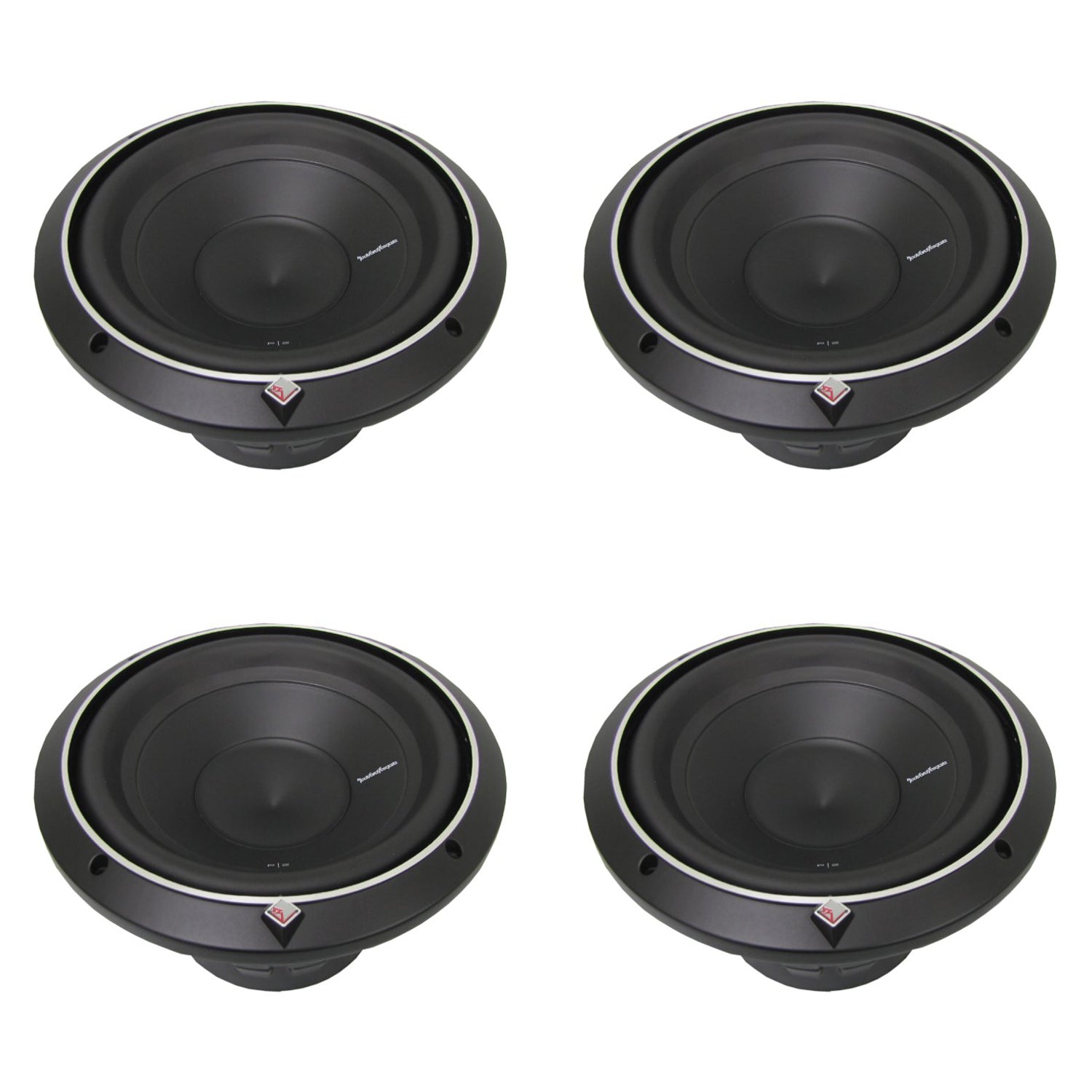 Rockford Fosgate 10" 600W 2-Ohm Punch Series Car Audio Subwoofer P2D210 (4 Pack)