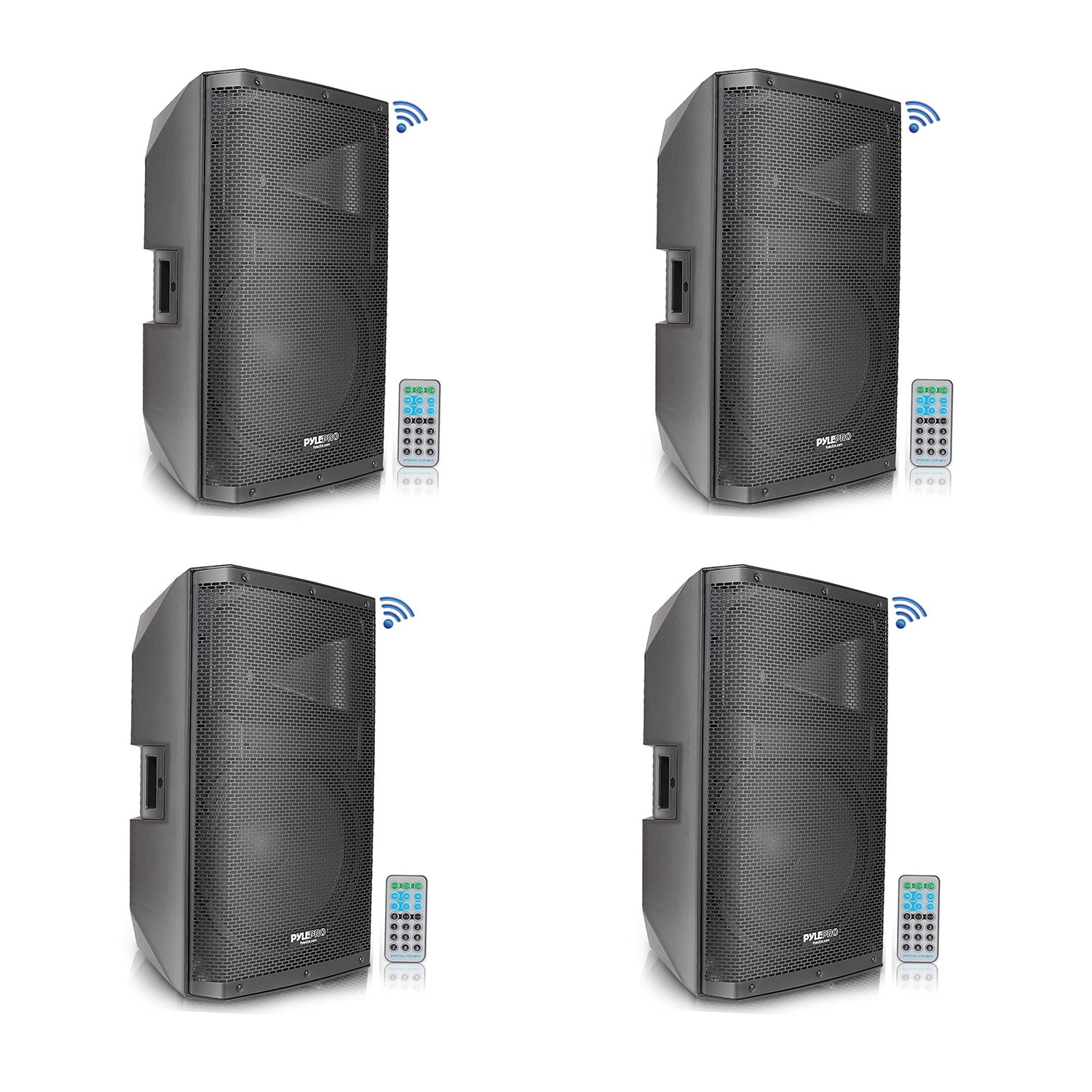 Pyle 1400W Heavy Duty Outdoor Two-Way Bluetooth PA Loud Speaker Set (4 Pack) - VMInnovations