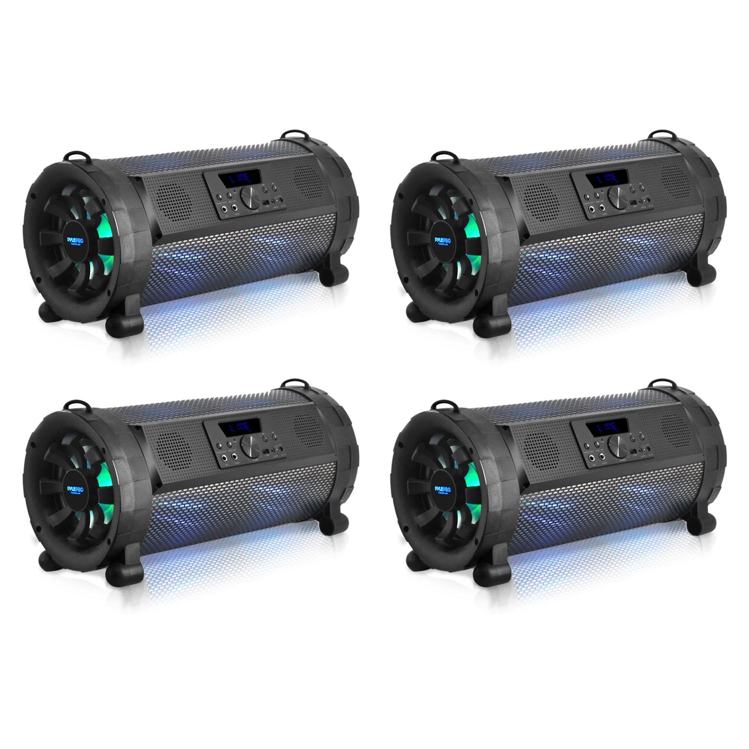 Pyle PBMSPG190 300 Watt Bluetooth Wireless BoomBox Speakers Stereo (4 Pack) - VMInnovations