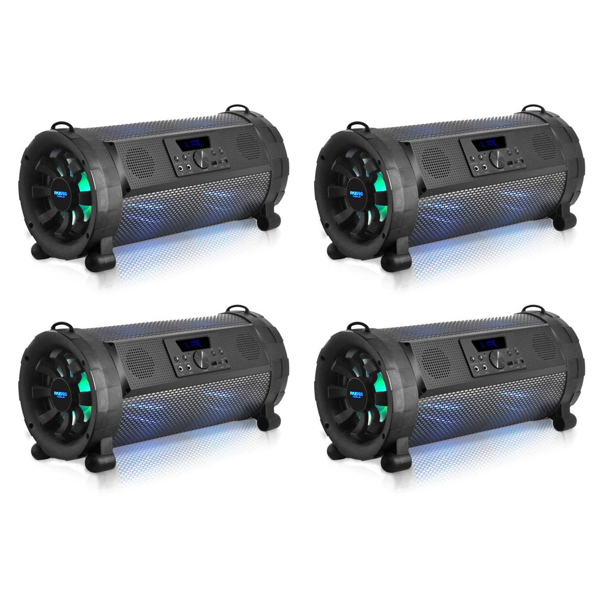 Pyle PBMSPG190 300 Watt Bluetooth Wireless BoomBox Speakers Stereo (4 Pack)