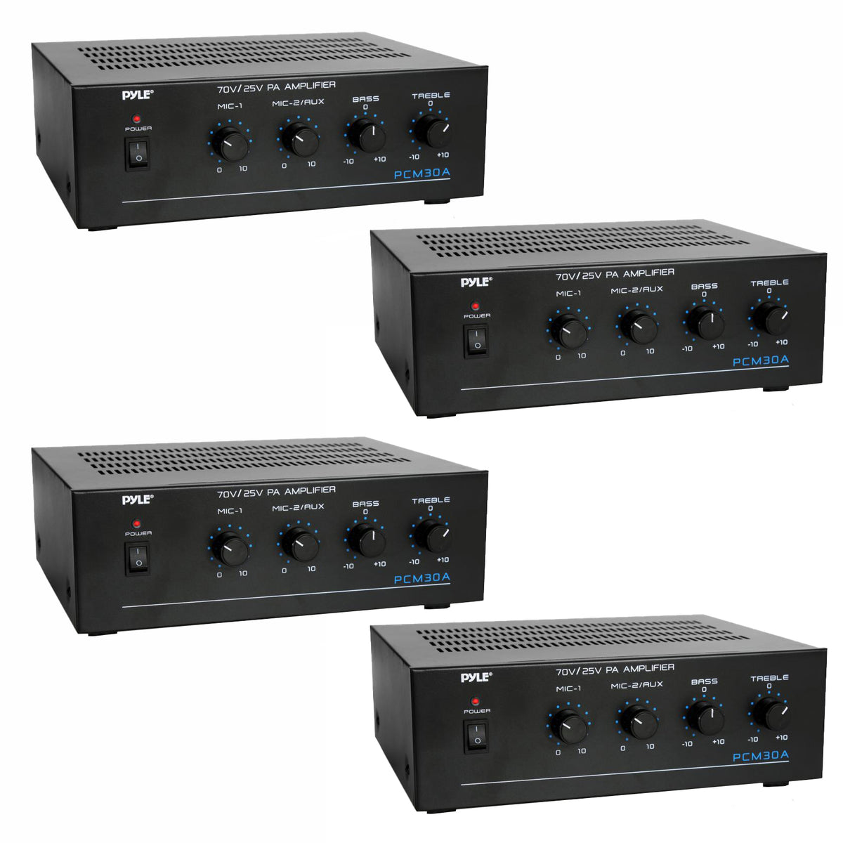 Pyle Home PCM30A 5Watt Bluetooth Amplifier System (4 Pack)