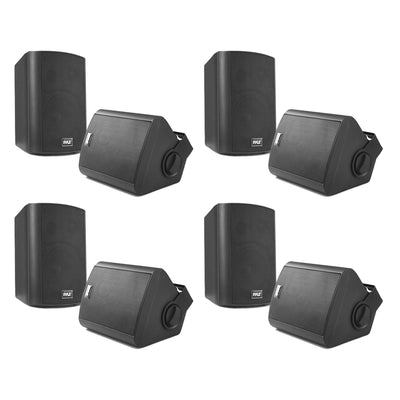 Pyle Wall Mount 6.5-Inch Bluetooth Indoor & Outdoor Speaker System (4 Pack)