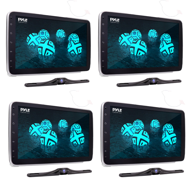 Pyle PL1SN104 Touch Screen In-Dash Single DIN Player w/ Back up Camera (4 Pack)