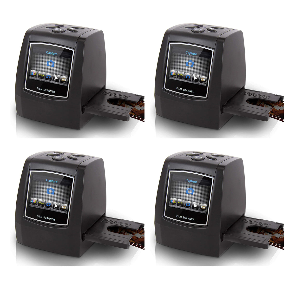 Pyle 2.4" Photo Film Scanner Slide Digitizer Digital Image Converter (4 Pack)