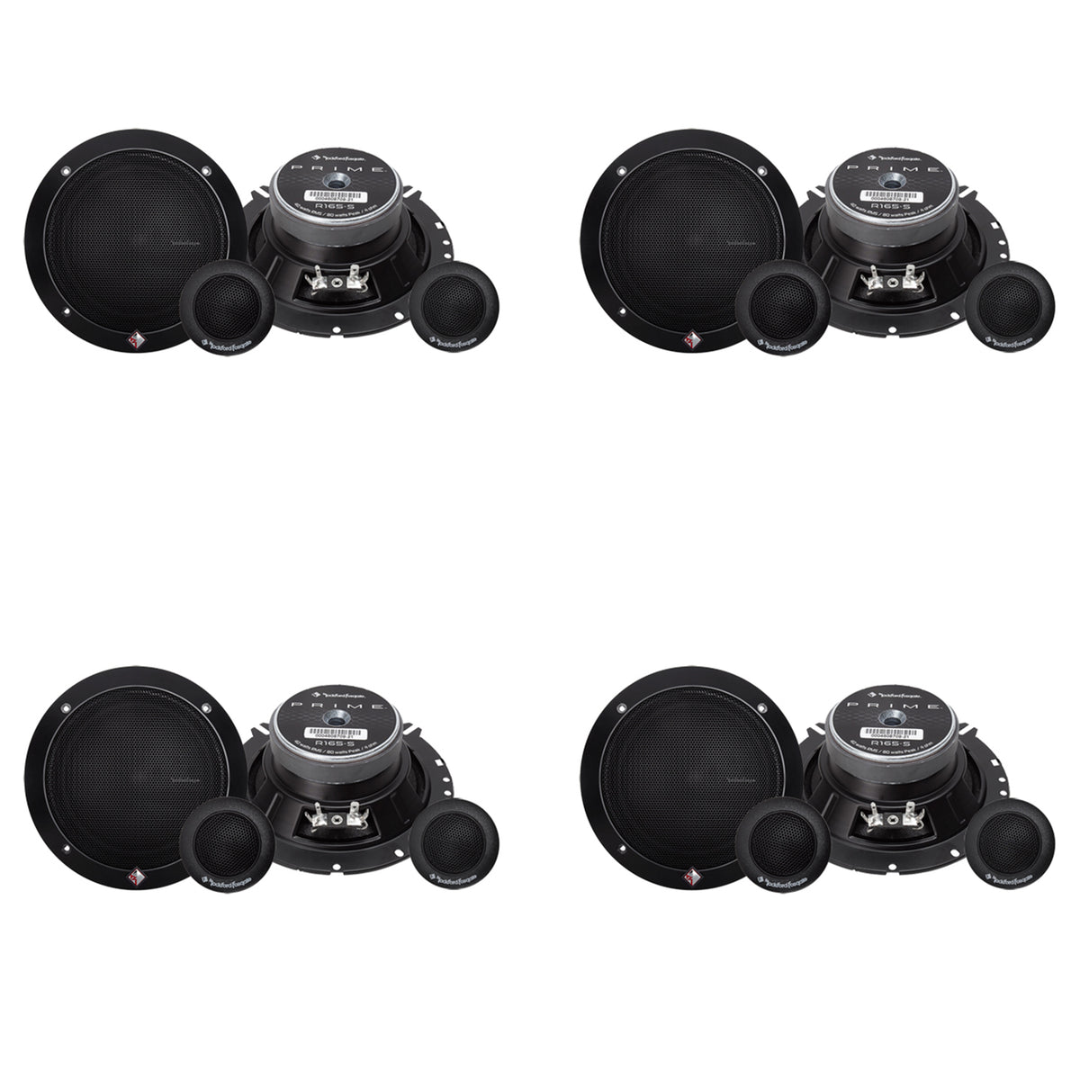 Rockford Fosgate 6.5-in 80 Watt 2Way Prime Series Car Component System (4 Pack)