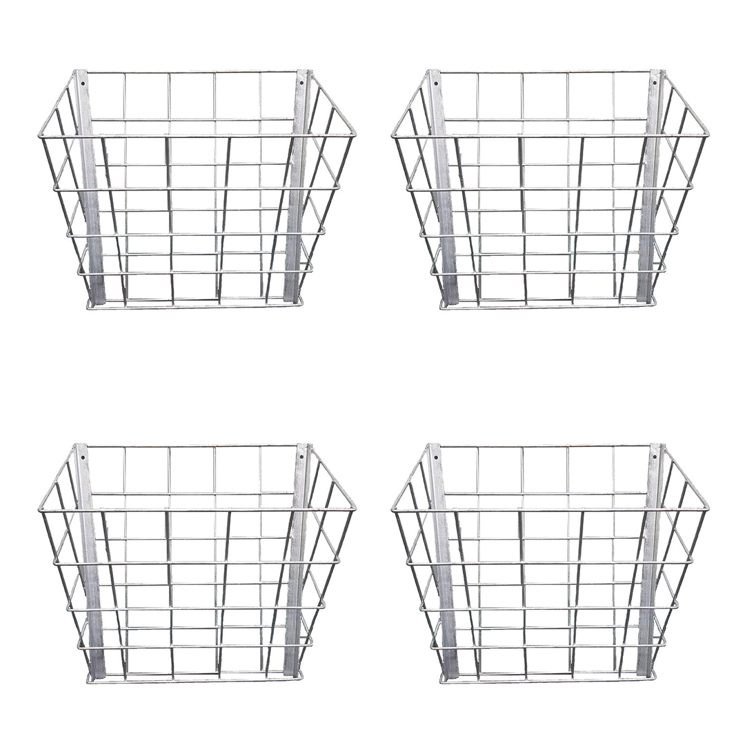 Rugged Ranch Livestock Steel Hay Feeder Rack for Goats, Sheep and Horses, 4 Pack - VMInnovations