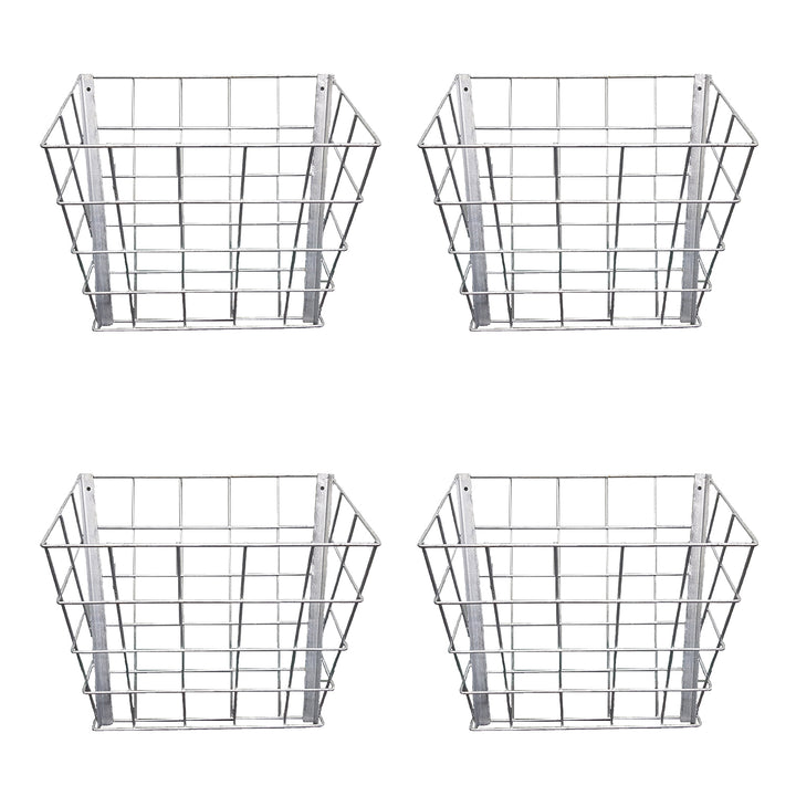 Rugged Ranch Livestock Steel Hay Feeder Rack for Goats, Sheep and Horses, 4 Pack - VMInnovations