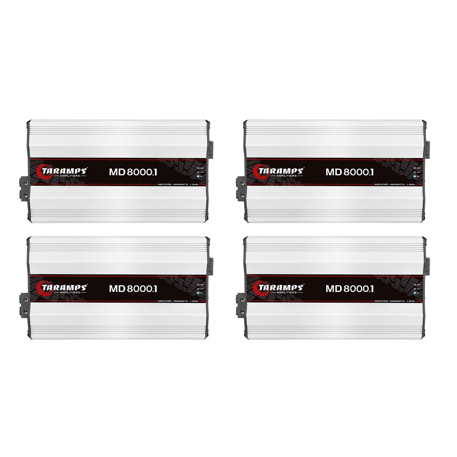 Taramps Class D MD 8000.1 2 Ohms Auto Sound Systems Mono Amplifier (4 Pack)