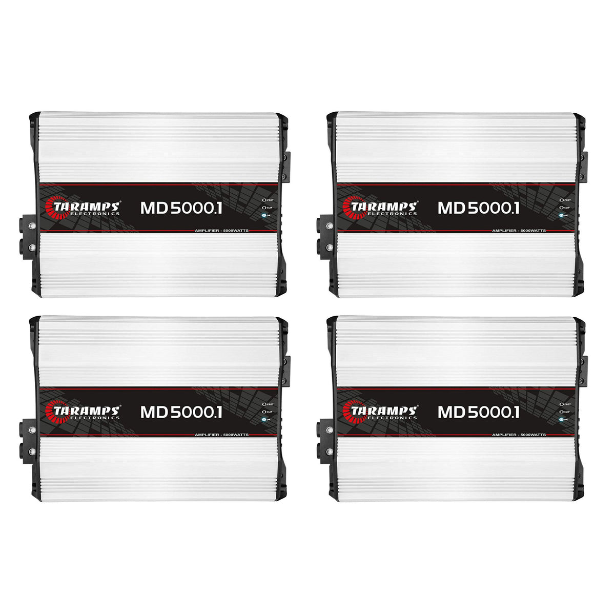 Taramps Class D MD 5000.1 2 Ohms Auto Sound Systems Mono Amplifier (4 Pack)