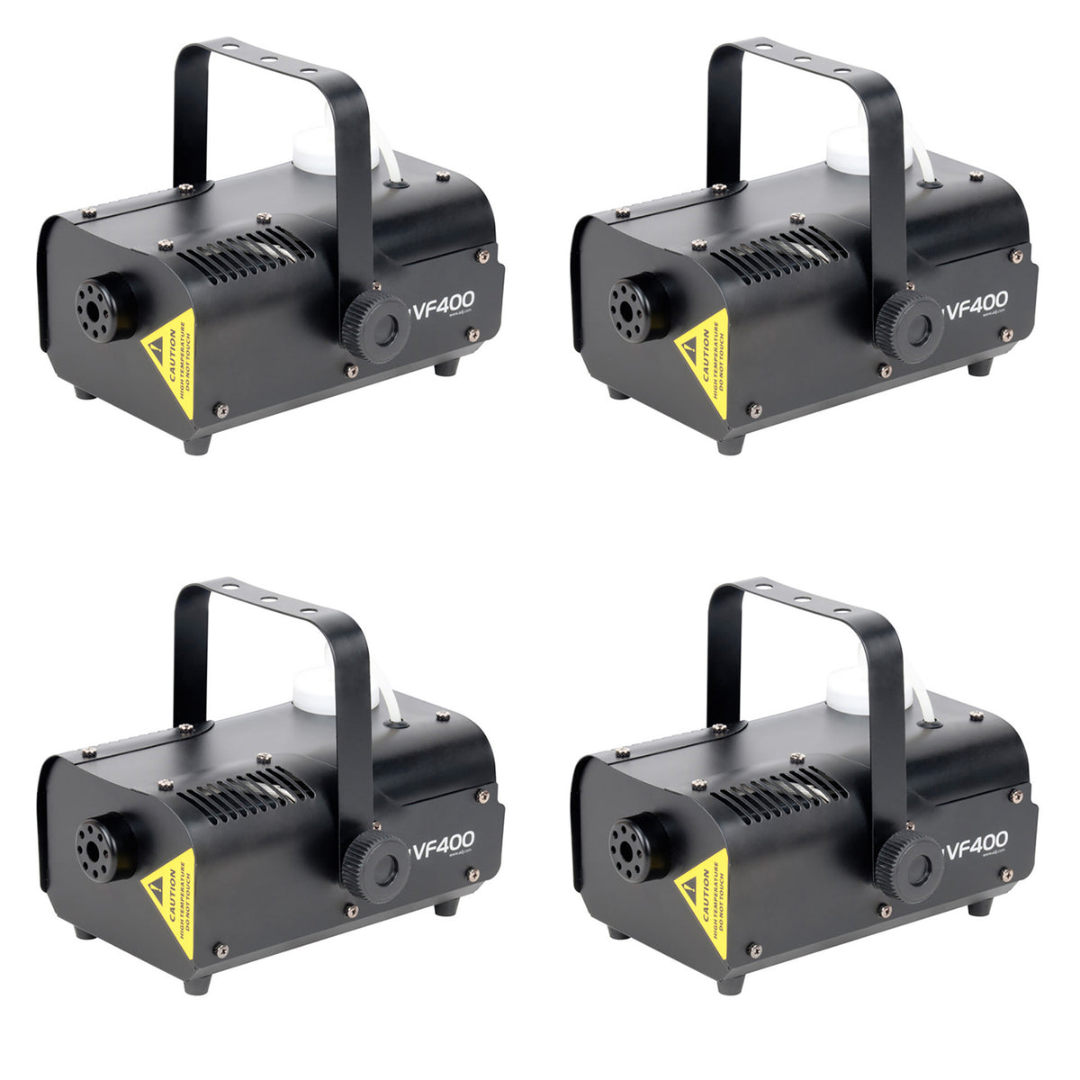 ADJ VF400 400W Mobile Fog Machine w/ 5L Internal Fluid Tank & Remote (4 Pack)
