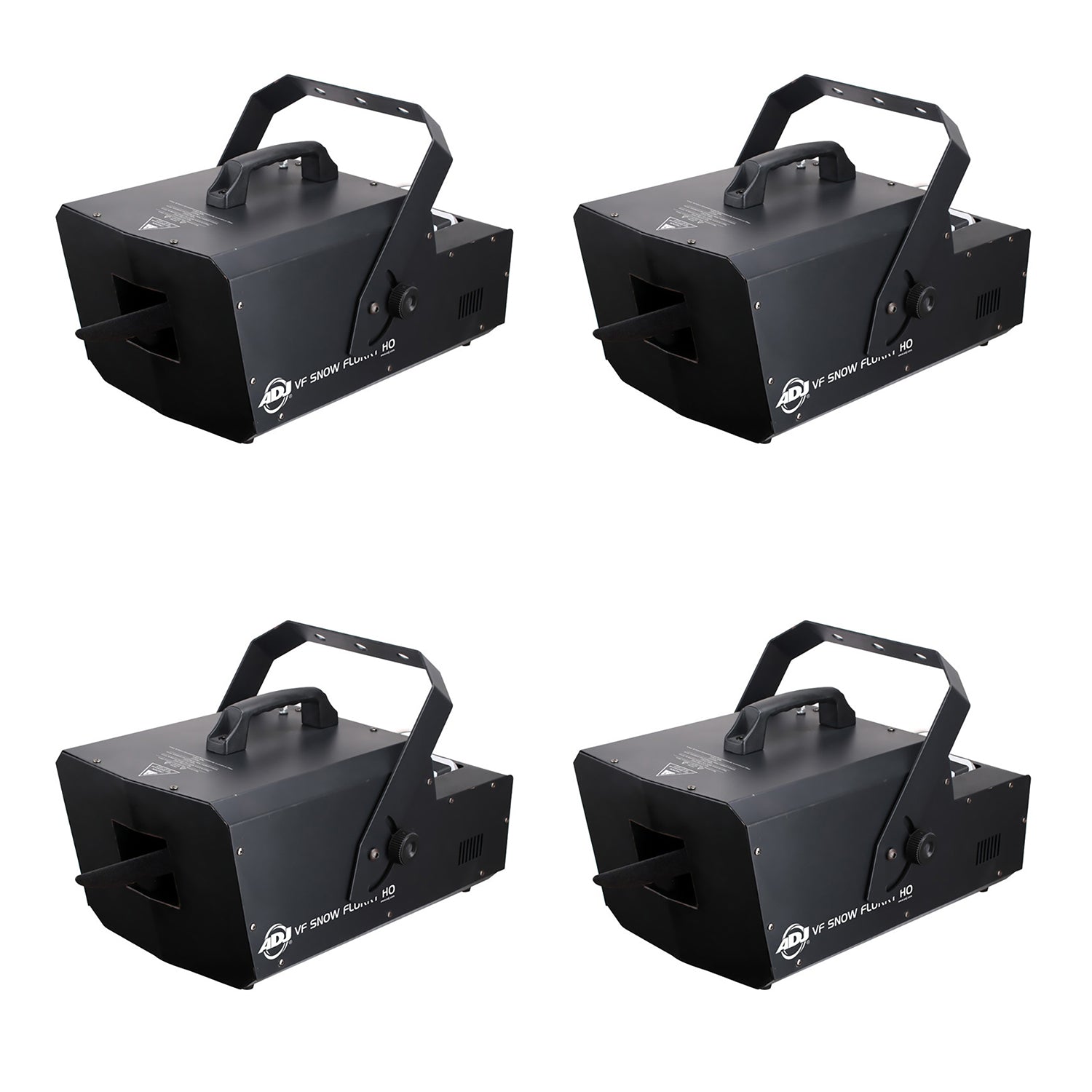 ADJ VF Snow Flurry HO 1250W Snow Machine w/ 2.3 Liter Snow Fluid Tank (4 Pack) - VMInnovations