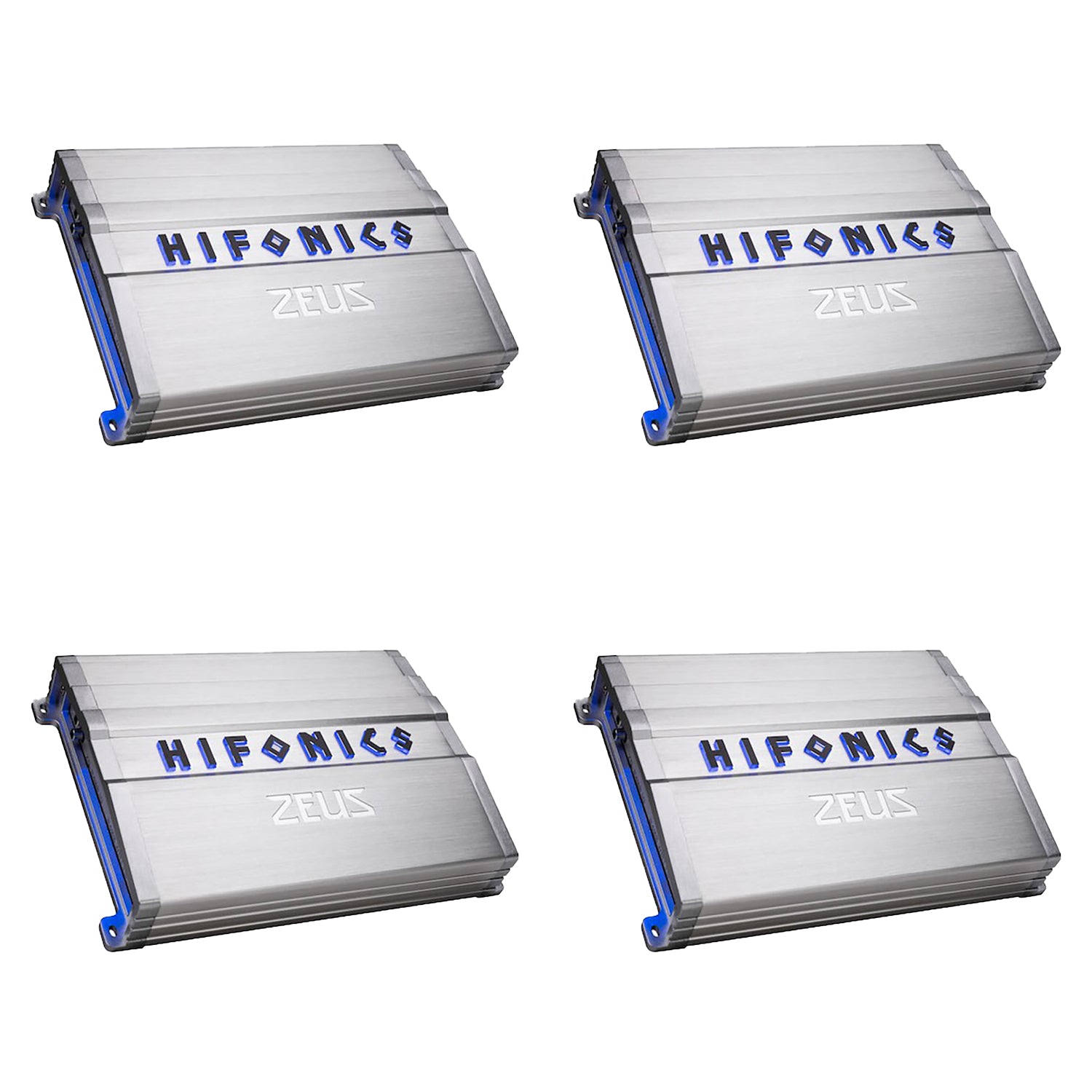Hifonics ZG-2400.1D 2400W Max Class D Monoblock Car Audio Amplifier (4 Pack)