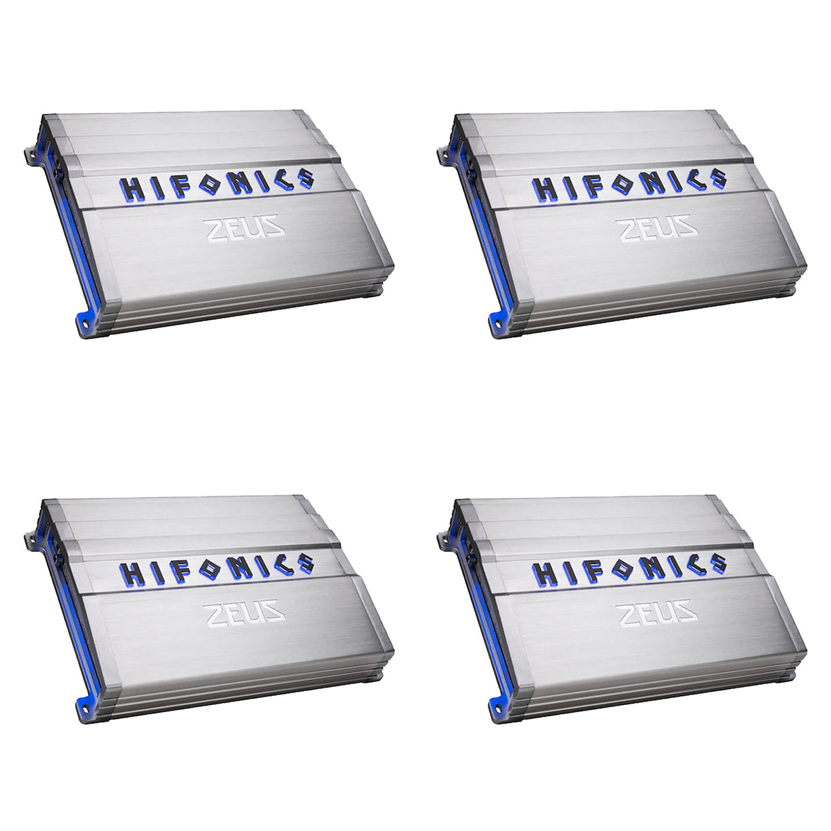 Hifonics ZG-2400.1D 2400W Max Class D Monoblock Car Audio Amplifier (4 Pack)