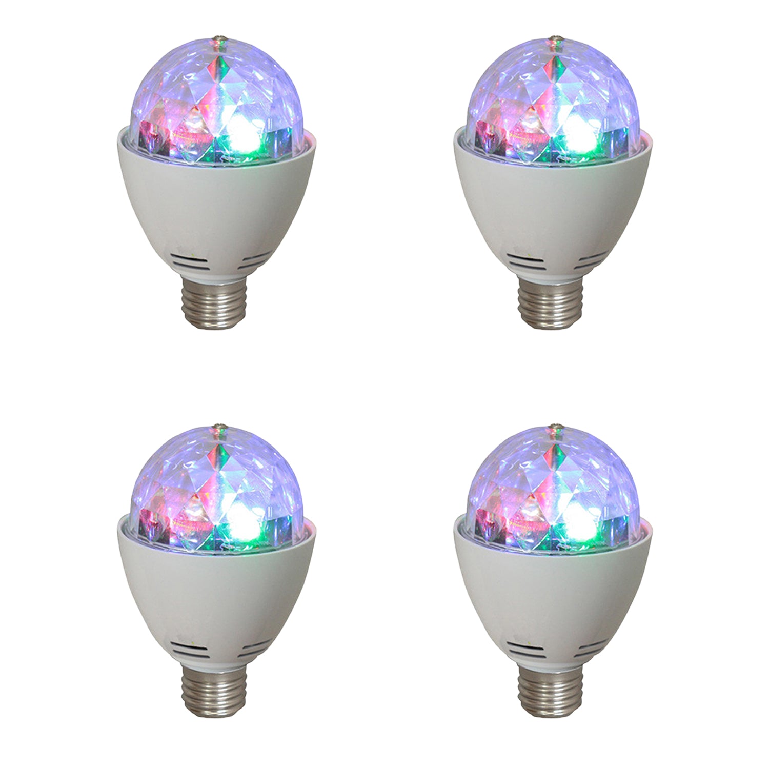 AudioPipe Zebra Sound LED 5 Volt 1 Watt DC Motor Magic Disco Light Bulb (4 Pack)