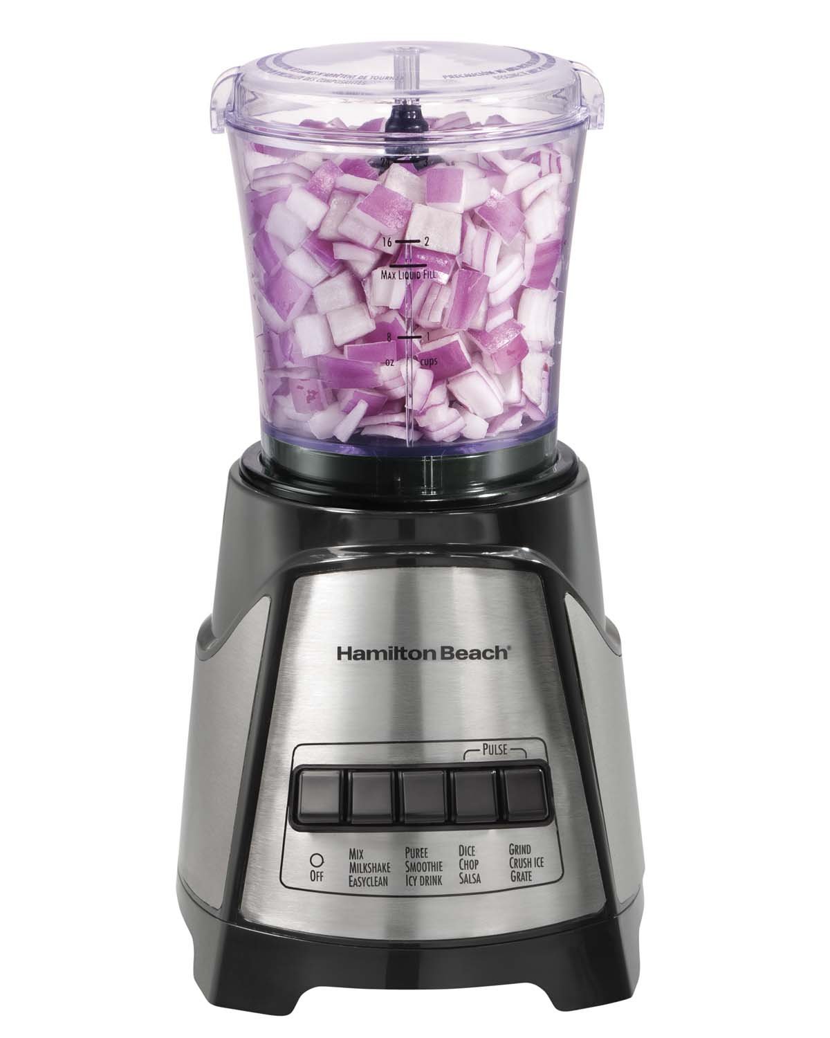Hamilton Beach 2-In-1 Crusher Blender Chopper with Blender Baby Foods Cookbook
