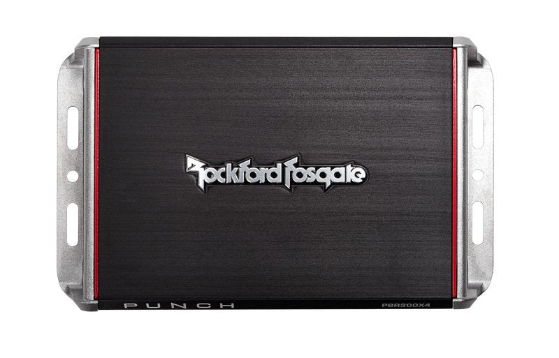 Rockford Fosgate PBR300X4 300W 4-Channel Amp for Compact Sub Systems (4 Pack)