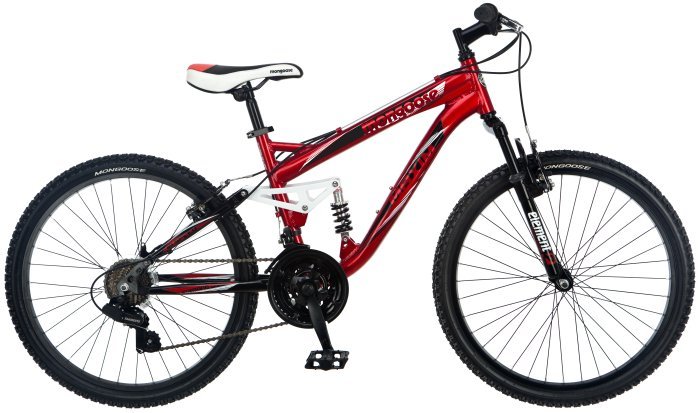Mongoose Maxim 24" Alloy Dual Suspension Mountain Bike | R3002A