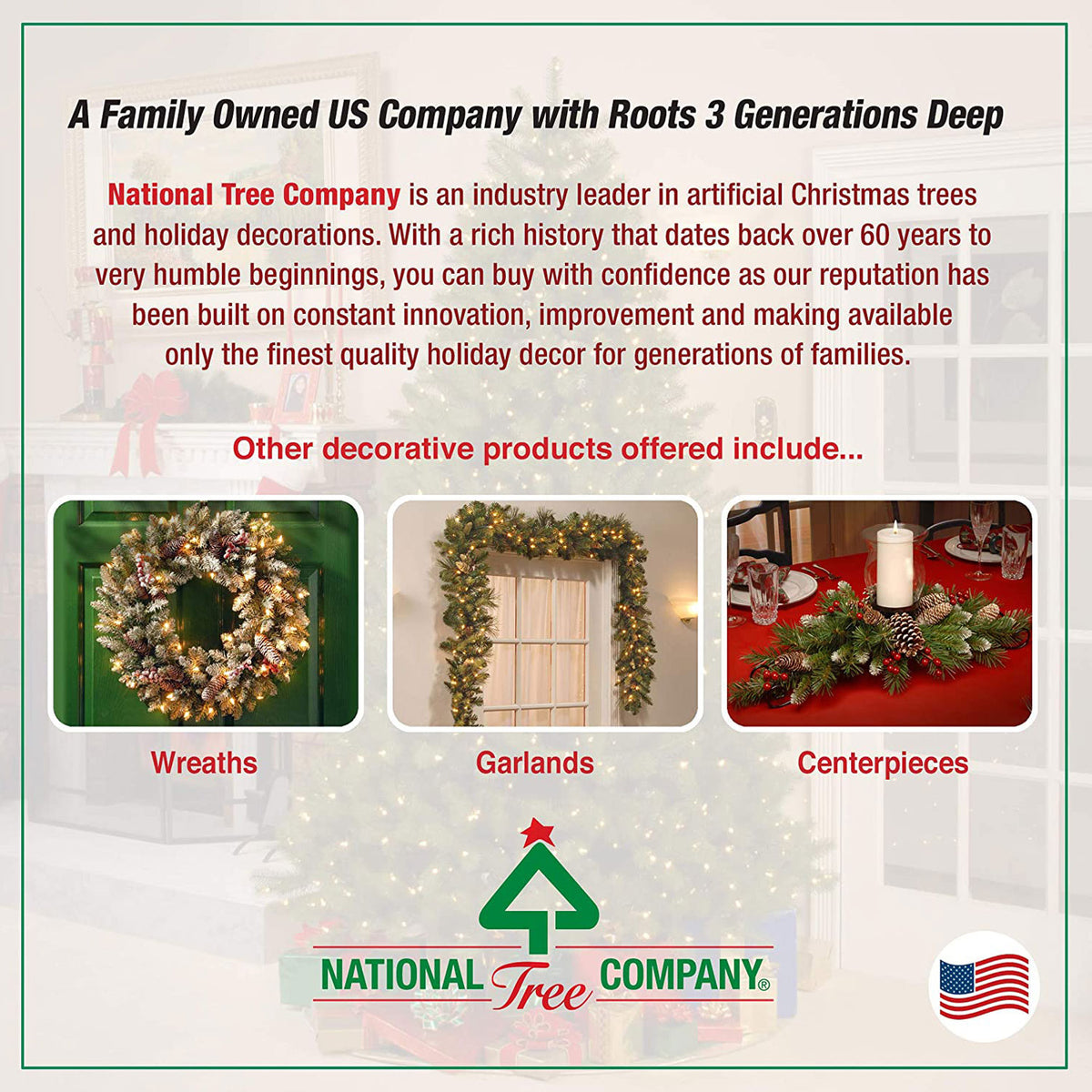 National Tree Company Kincaid Spruce 4 Foot Unlit Artificial Christmas Tree