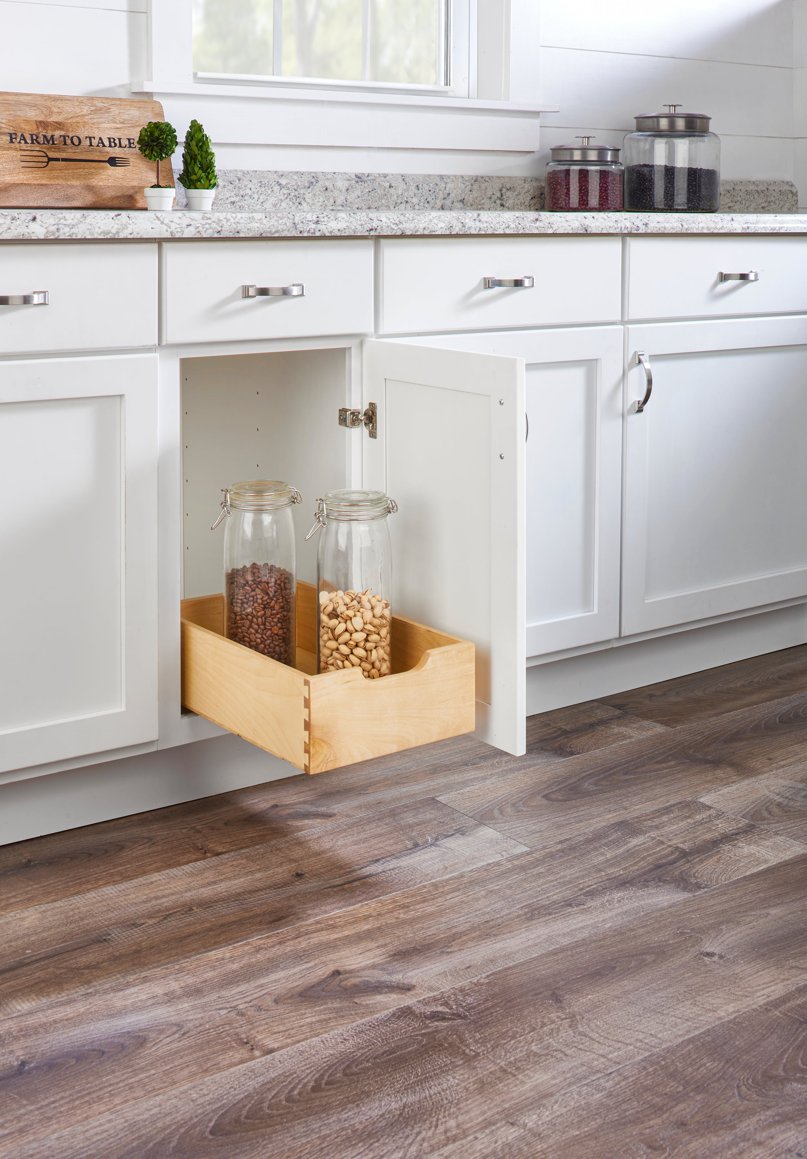 Rev-A-Shelf 11.71" Pullout Kitchen Cabinet Drawer w/ Soft-close, 4WDB-1219SC-1