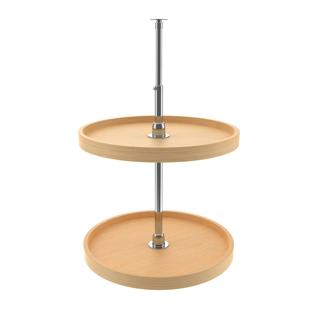 Rev-A-Shelf 4WLS072-20-52 20 Inch Wooden Cabinet 2 Shelf Full Circle Lazy Susan