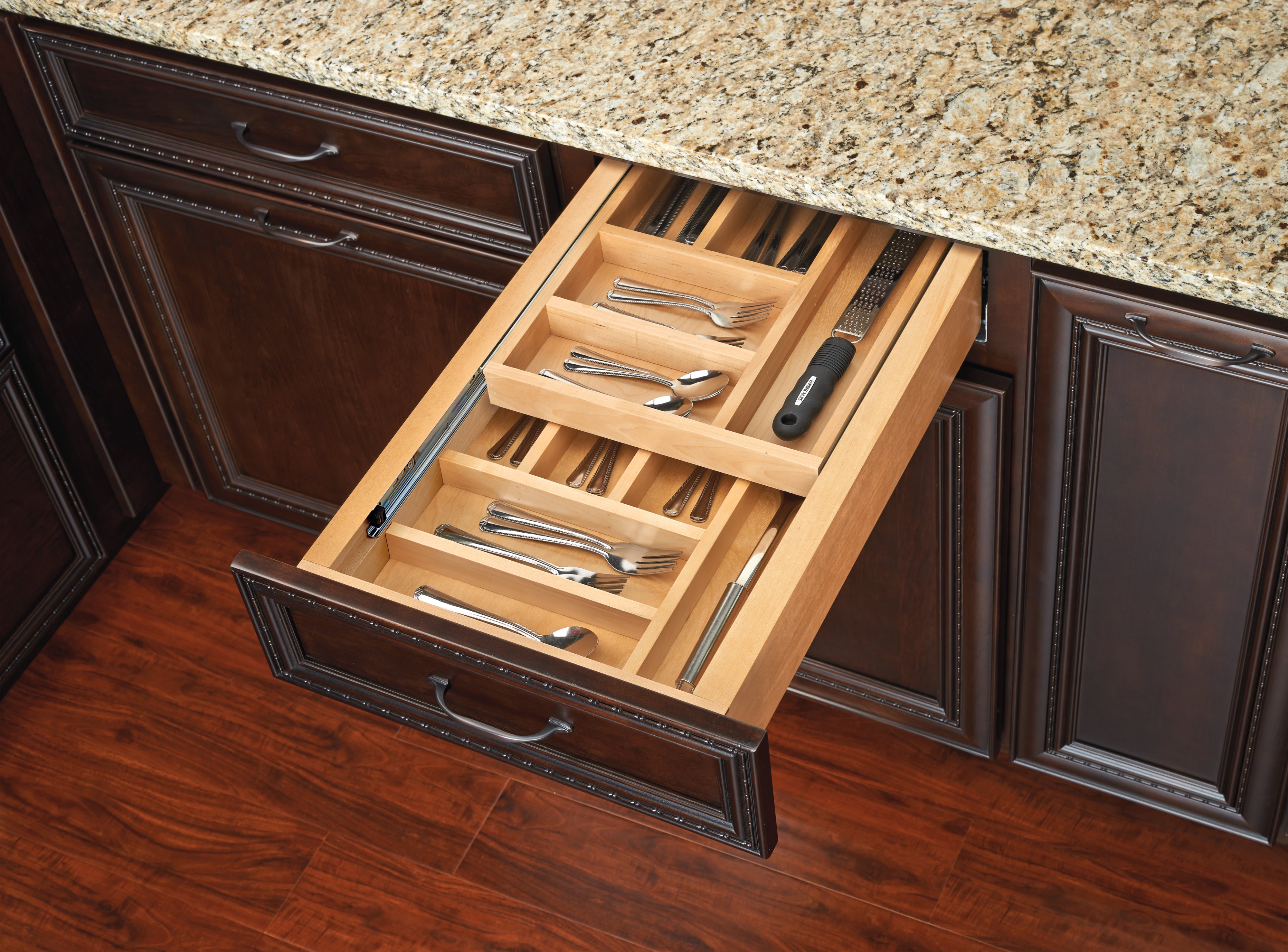 Rev-A-Shelf Two-Tier Cutlery Drawer System w/ BLUM Soft-Close, 4WTCD-18HSC-1