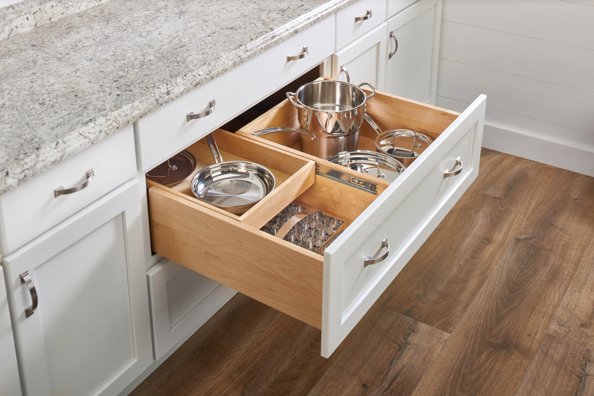 Rev-A-Shelf Maple Two-Tier Deep Drawer System w/ BLUM Soft-Close, 4WTCDD-36HSC-1
