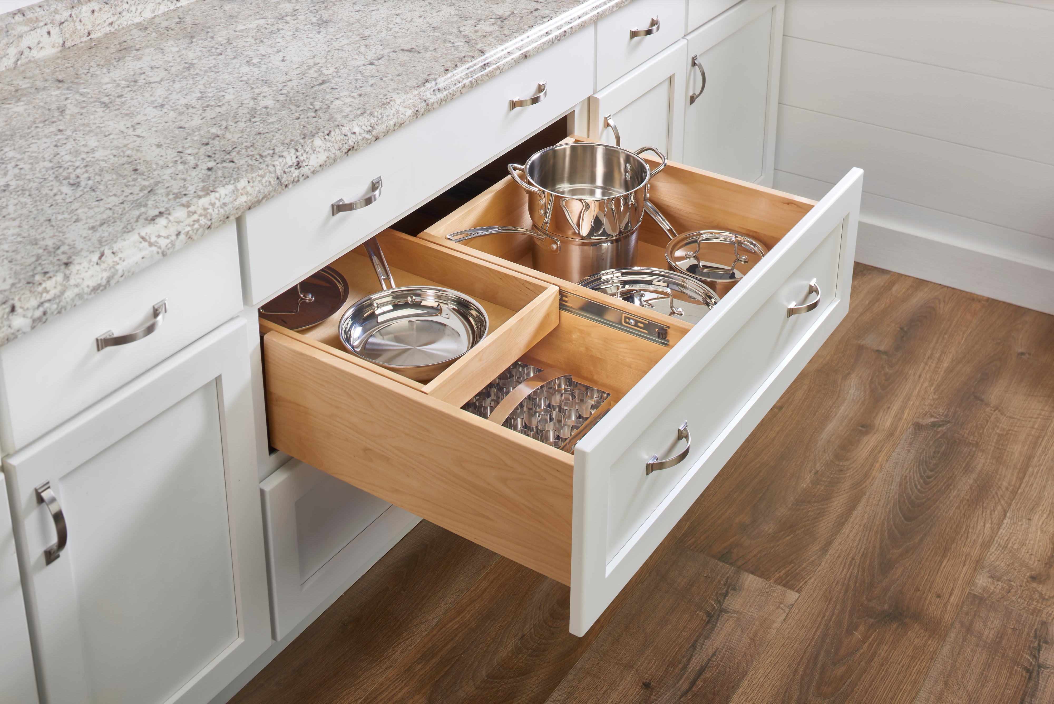Rev-A-Shelf Maple Two-Tier Deep Drawer System w/ BLUM Soft-Close, 4WTCDD-36HSC-1